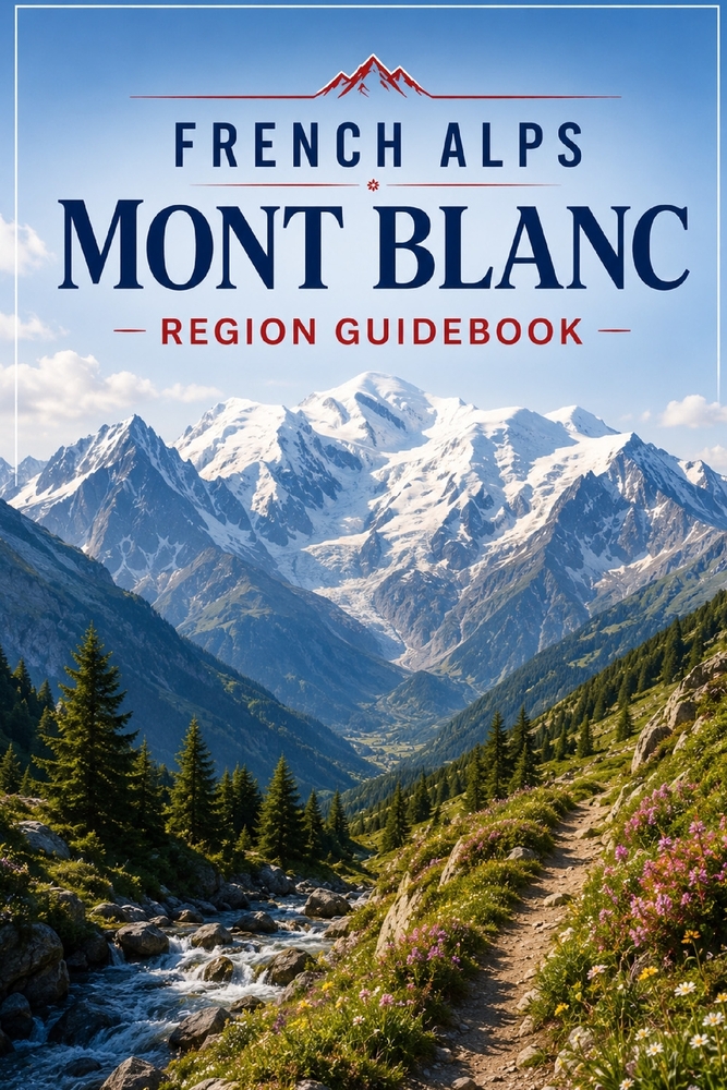 French Alps Mont Blanc Region Guidebook: Chamonix Hiking Trails, Glacier Routes & Alpine Adventure Paths cover