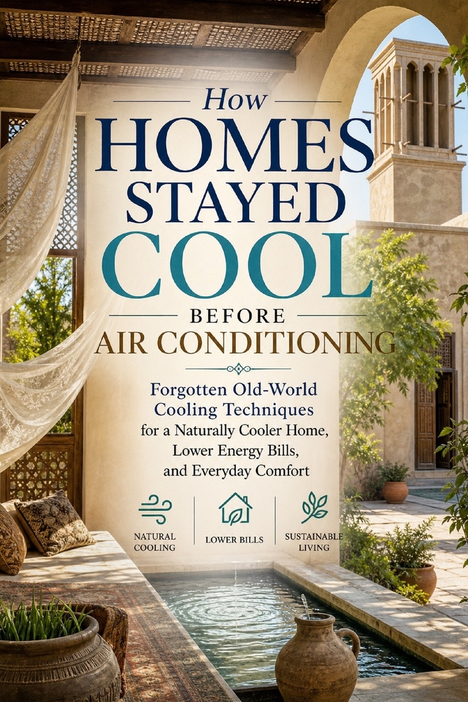 How Homes Stayed Cool Before Air Conditioning: Forgotten Old-World Cooling Techniques for a Naturally Cooler Home, Lower Energy Bills, and Everyday Co cover