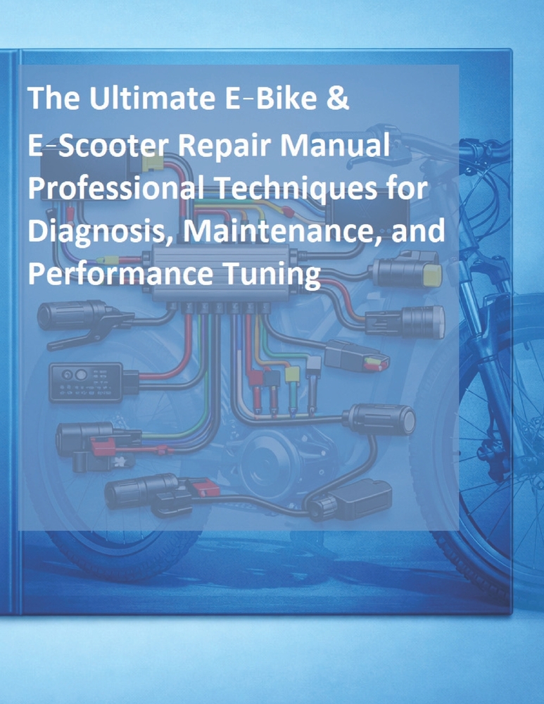 The Complete E-Bike & E-Scooter Electrical Repair Manual: A Step-by-Step Guide for Maintenance, Troubleshooting, and Component Replacement cover