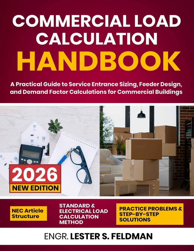 Commercial Load Calculation Handbook: A Practical Guide to Service Entrance Sizing, Feeder Design, and Demand Factor Calculations for Commercial Build cover
