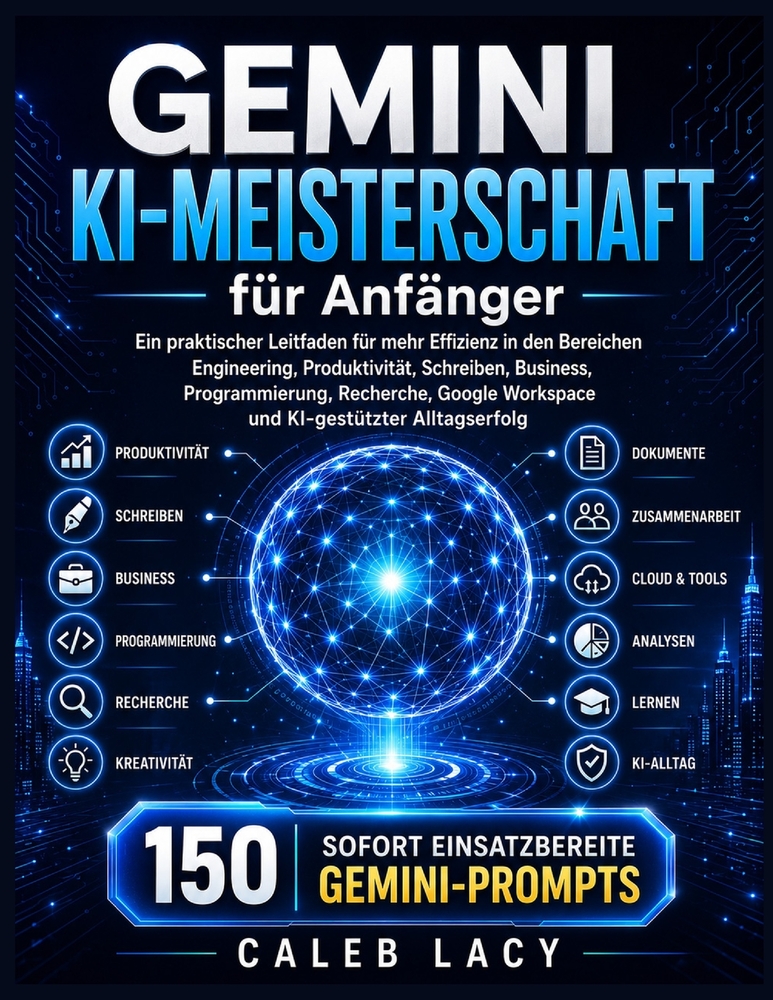 Gemini KI-Meisterschaft für Anfänger: Ein praktischer Leitfaden für mehr Effizienz in den Bereichen Engineering, Produktivität, Schreiben, Business, P cover
