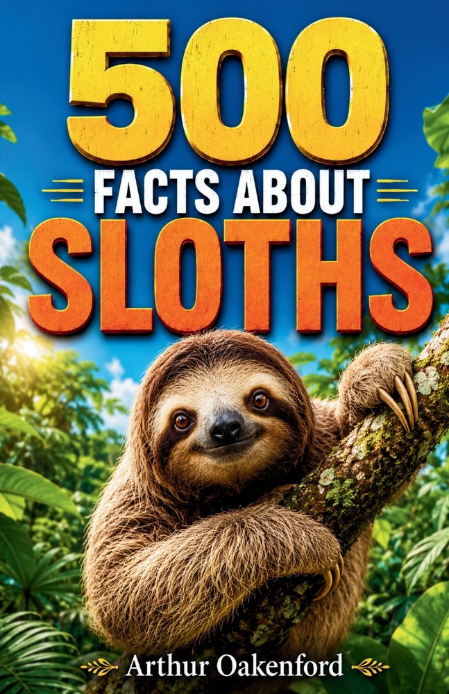 500 Fascinating Facts About Sloths: An Educational And Entertaining Journey Through The Slow Moving World Of Rainforest Tree Climbers, Designed For Ki cover