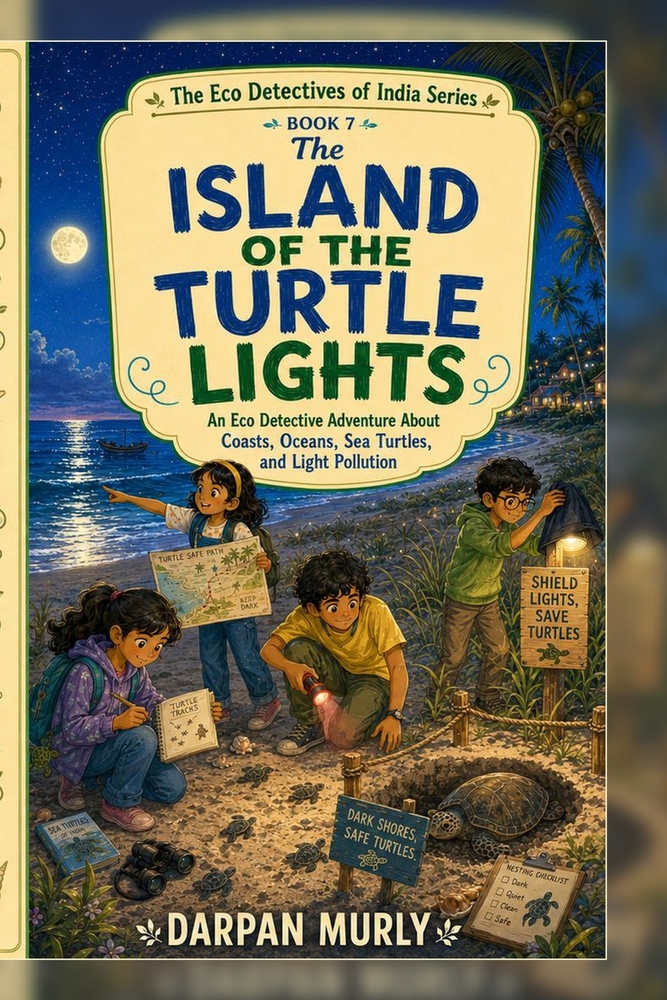 The Island of the Turtle Lights: An Eco Detective Adventure About Coasts, Oceans, Sea Turtles and Light Pollution cover