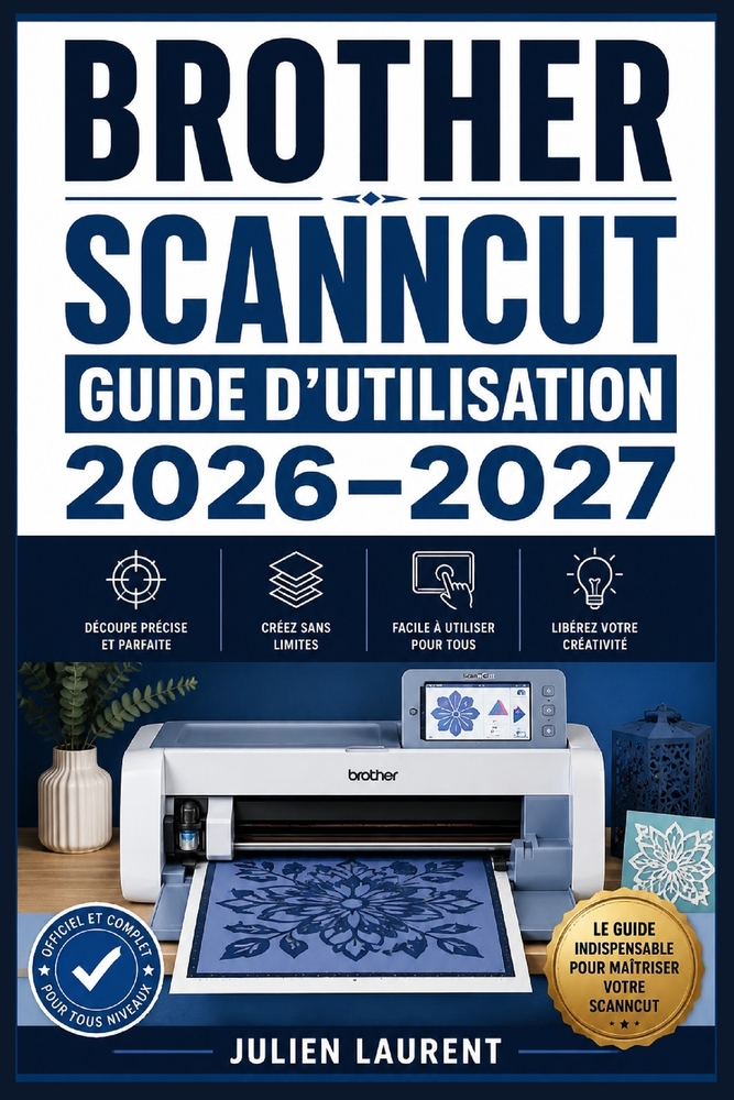 Brother ScanNCut Guide d'Utilisation 2026-2027: Maîtriser la Découpeuse Numérique: Réglages, Entretien et Idées de Création pour Tous les Passionnés cover