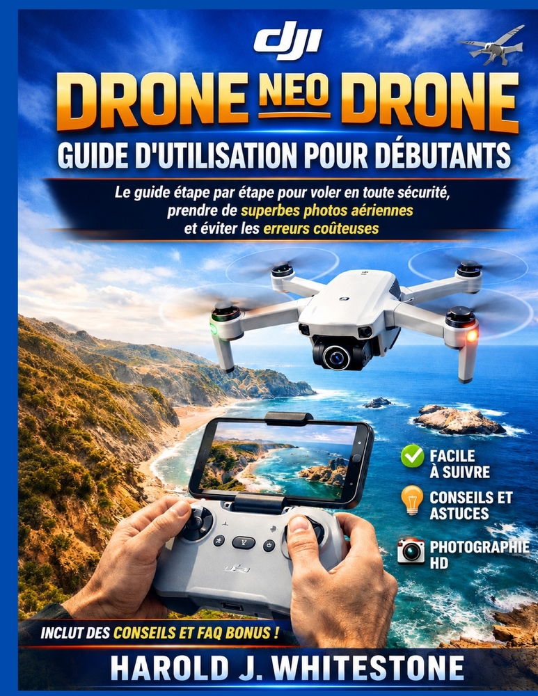 Guide d'utilisation du drone DJI Neo Mini pour débutants: Le guide étape par étape pour voler en toute sécurité, prendre de superbes photos aériennes cover