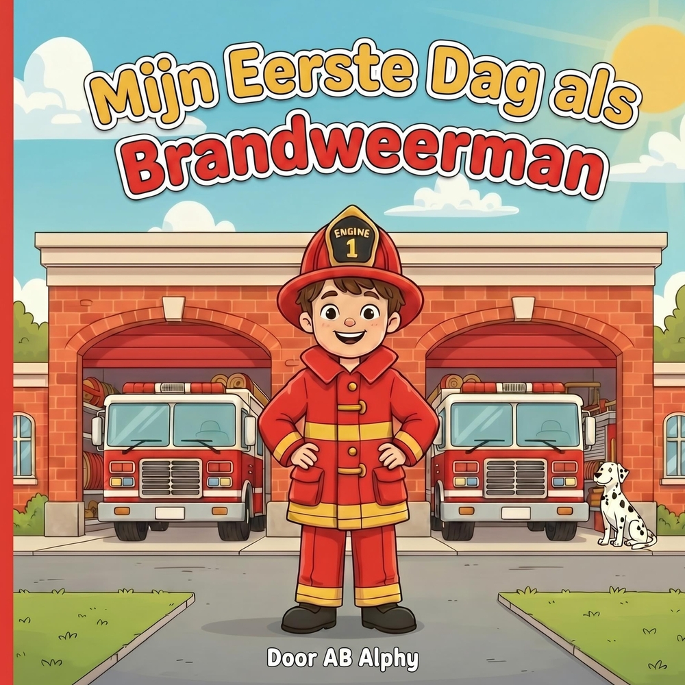 Mijn Eerste Dag als Brandweerman: Een Leuk Avontuur over Moed, Teamwerk en Helpen cover