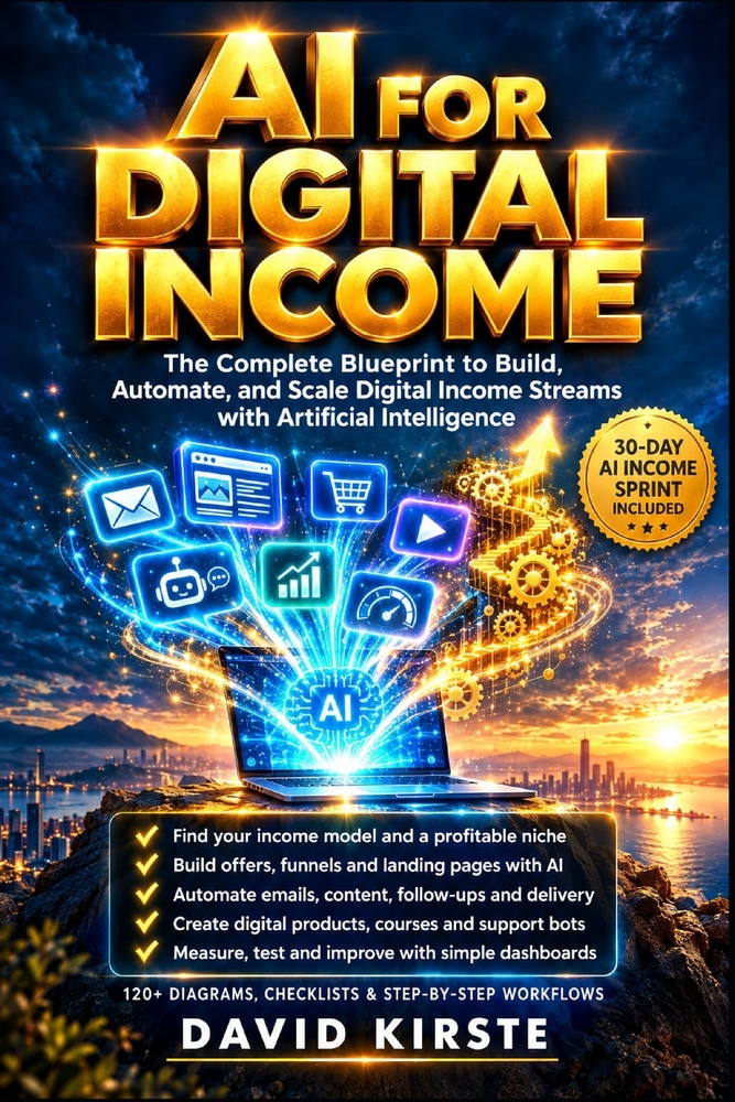 AI For Digital Income: Build Automated Online Revenue Streams Using AI Tools, Smart Funnels, and Repeatable Systems cover