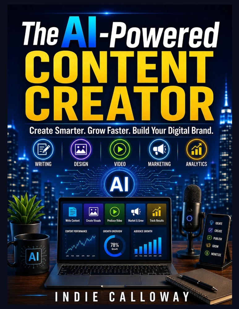 The AI-Powered Content Creator: Create Smarter. Grow Faster. Build Your Digital Brand. cover