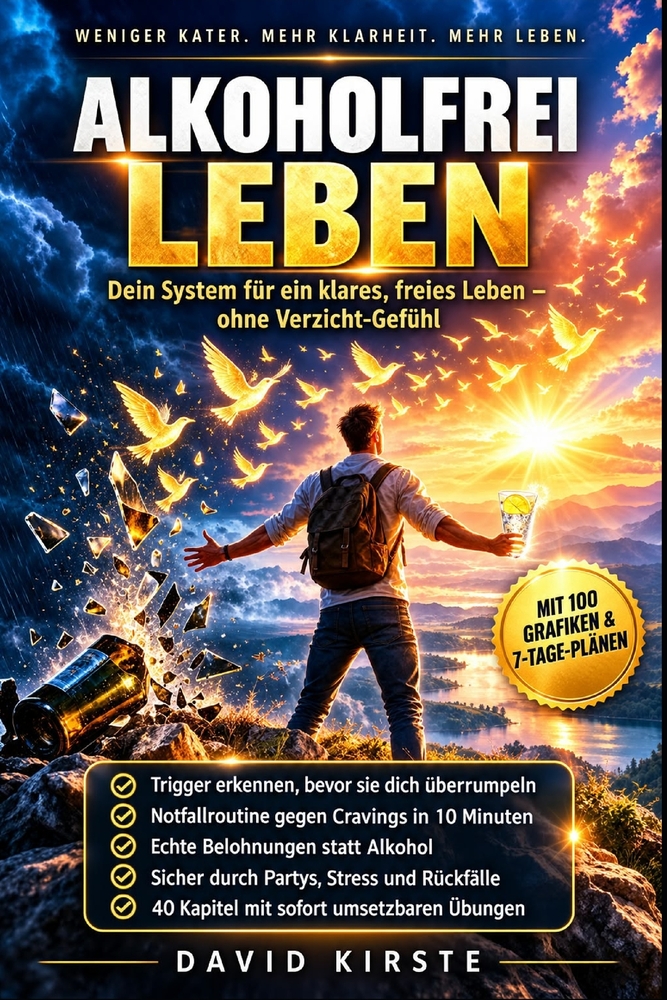 Alkoholfrei Leben: Der Selbsthilfe-Ratgeber für ein alkoholfreies Leben - Mythen entlarven, Trigger steuern und Nüchternheit als neue Identität aufbau cover