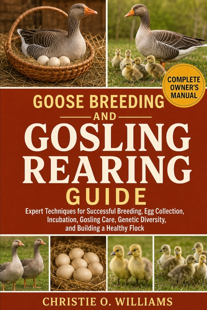 Goose Breeding and Gosling Rearing Guide: Expert Techniques for Successful Breeding, Egg Collection, Incubation, Gosling Care, Genetic Diversity, and cover