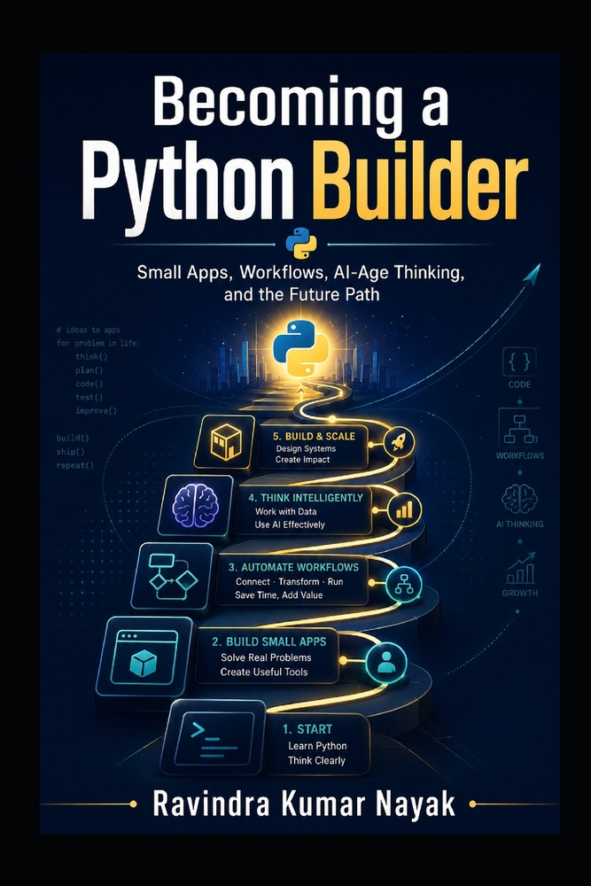 Becoming a Python Builder Small Apps, Workflows, AI-Age Thinking, and the Future Path cover