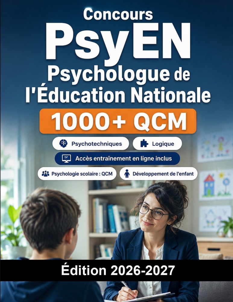 Concours PsyEN Psychologue de l'Éducation Nationale: Psychologie scolaire: QCM, psychologie, développement de l'enfant, étude de dossier et oral cover