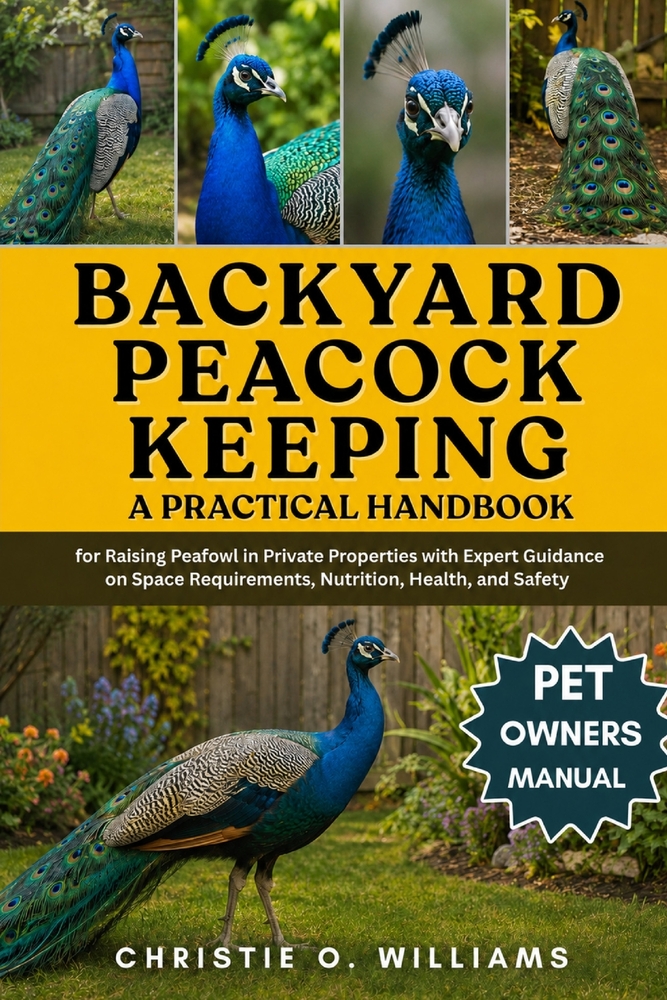 Backyard Peacock Keeping: A Practical Handbook for Raising Peafowl in Private Properties with Expert Guidance on Space Requirements, Nutrition, Health cover