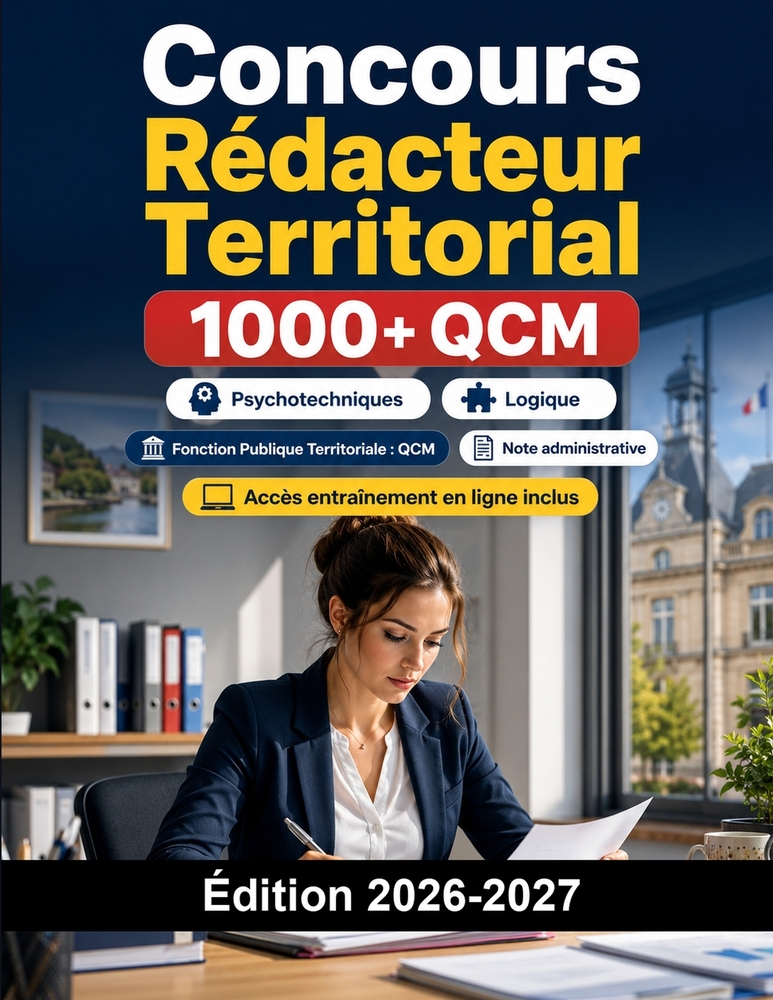 Concours Rédacteur Territorial: Fonction Publique Territoriale: QCM, note administrative, finances locales, cas pratique et oral cover