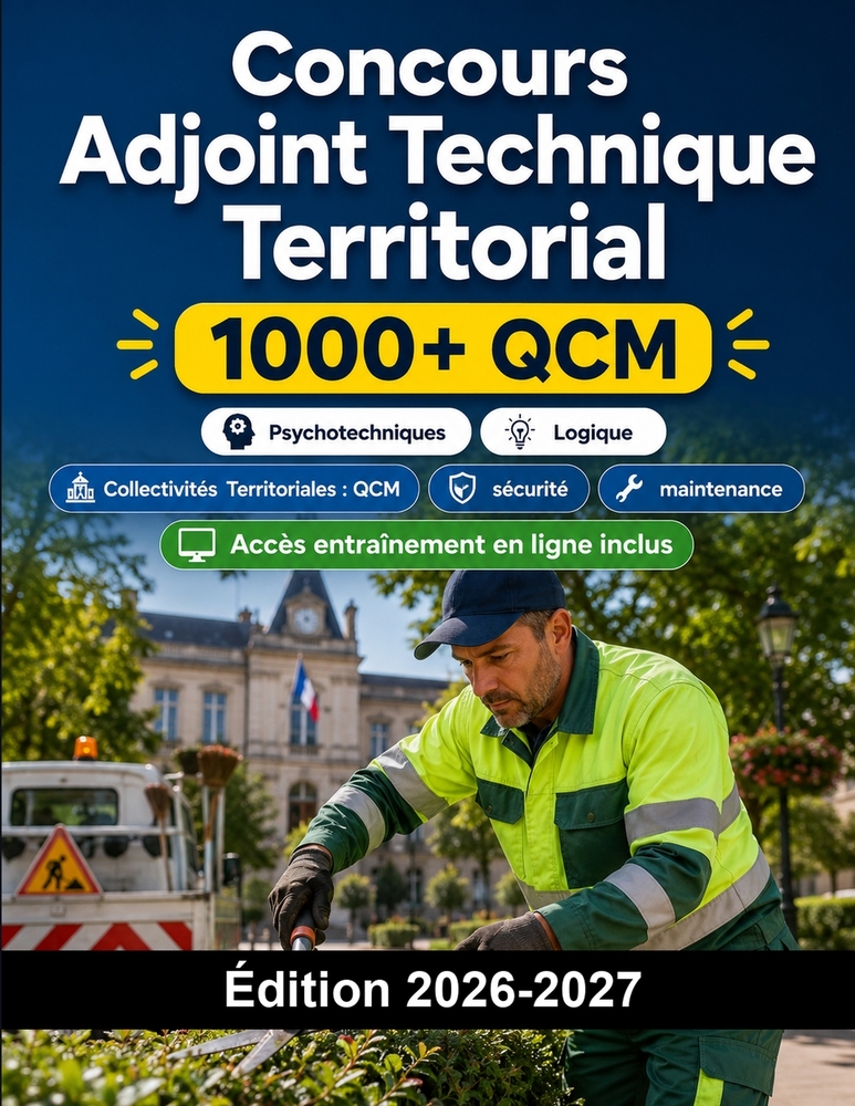 Concours Adjoint Technique Territorial: Collectivités Territoriales: QCM, sécurité, maintenance, technique, épreuves et oral cover