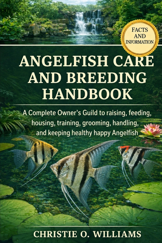 Angelfish Care And Breeding Handbook: A Complete Owner's Guild to raising, feeding, housing, training, grooming, handling, and keeping healthy happy A cover