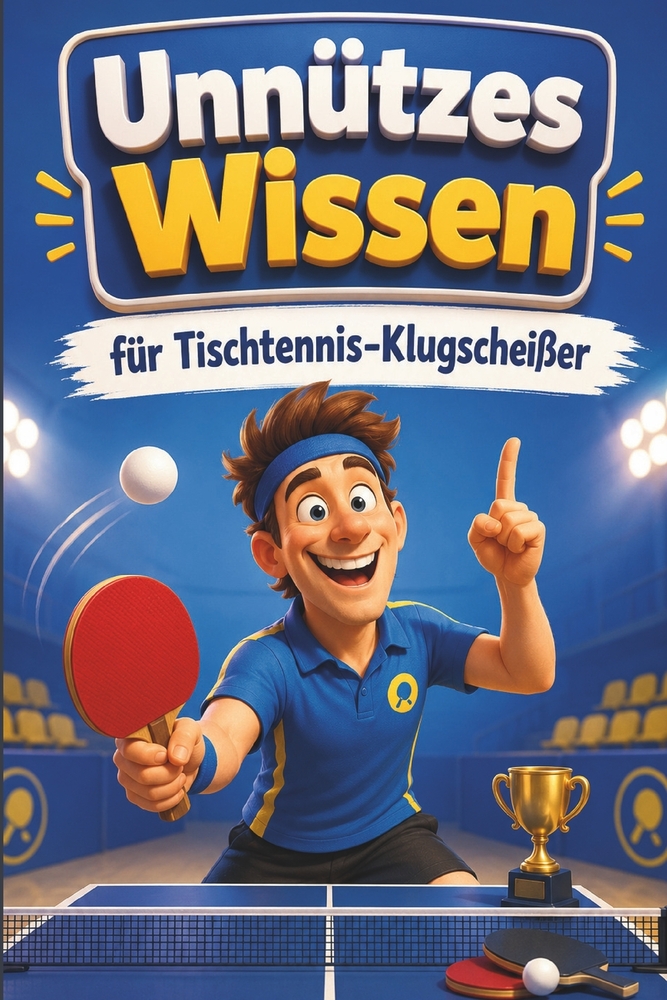 Unnützes Wissen für Tischtennis-Klugscheißer: Kuriose & witzige Fakten als Geschenk für Tischtennisspieler cover