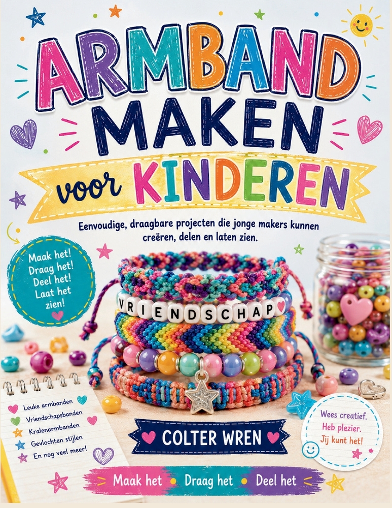 ARMBAND MAKEN voor KINDEREN: Eenvoudige, draagbare projecten die jonge makers kunnen creëren, delen en laten zien. cover