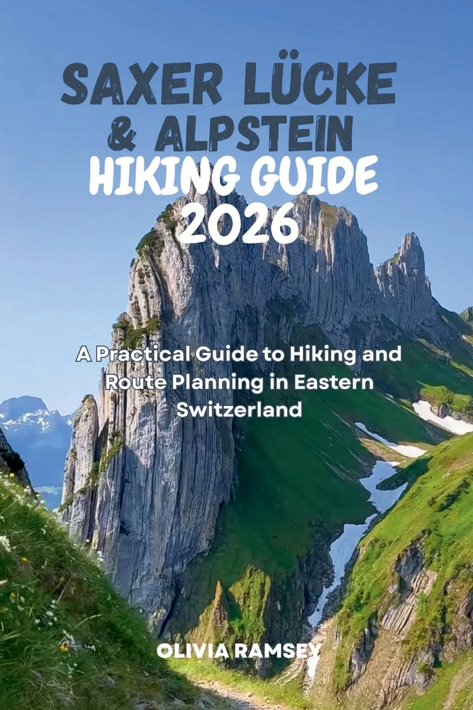 Saxer Lücke & Alpstein Hiking Guide 2026: A Practical Guide to Hiking and Route Planning in Eastern Switzerland cover