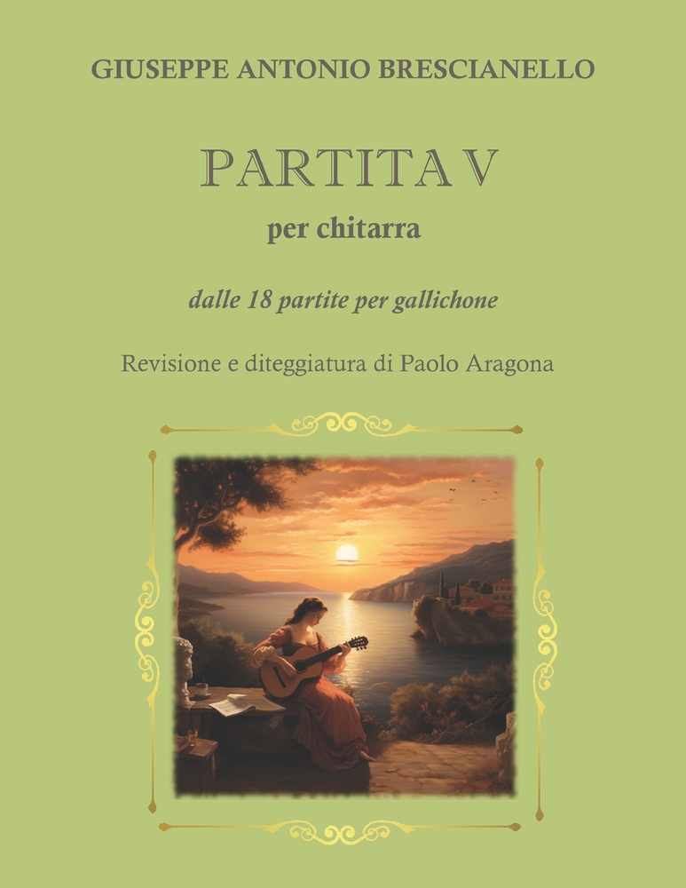 PARTITA V per chitarra: dalle 18 partite per gallichone cover