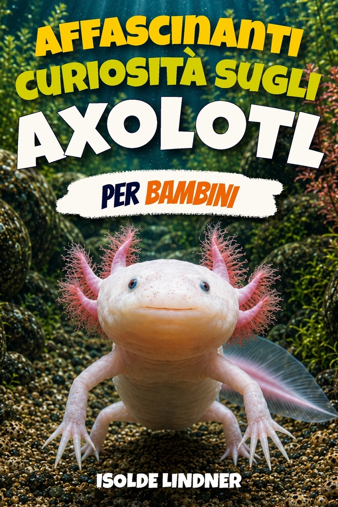 Affascinanti curiosità sugli axolotl per bambini intelligenti: Esplorando la vita segreta della salamandra più straordinaria della natura cover