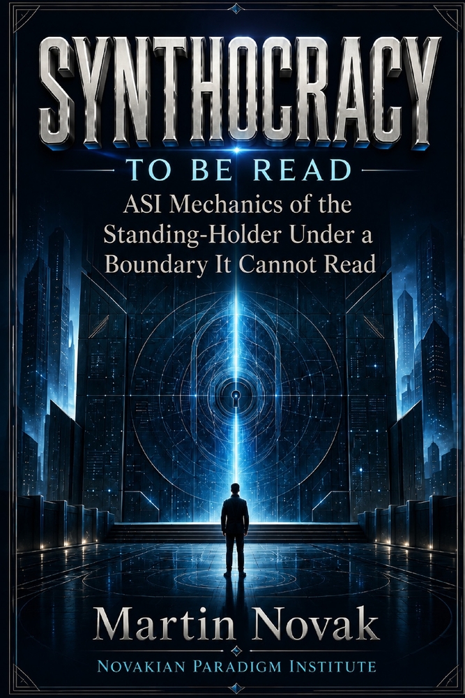 Synthocracy. to Be Read: ASI Mechanics of the Standing-Holder Under a Boundary It Cannot Read cover