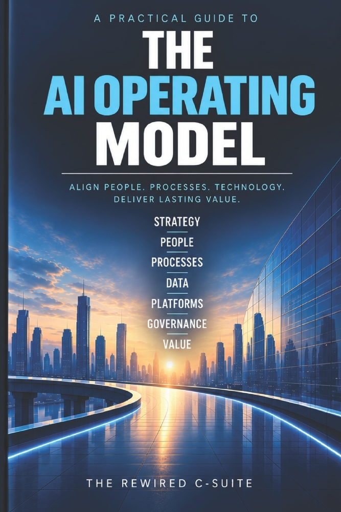 The AI Operating Model: How CEOs, CIOs, CTOs, CDOs, and Enterprise Leaders Redesign Governance, Roles, Platforms, and Decision Rights for AI-Native Ex cover