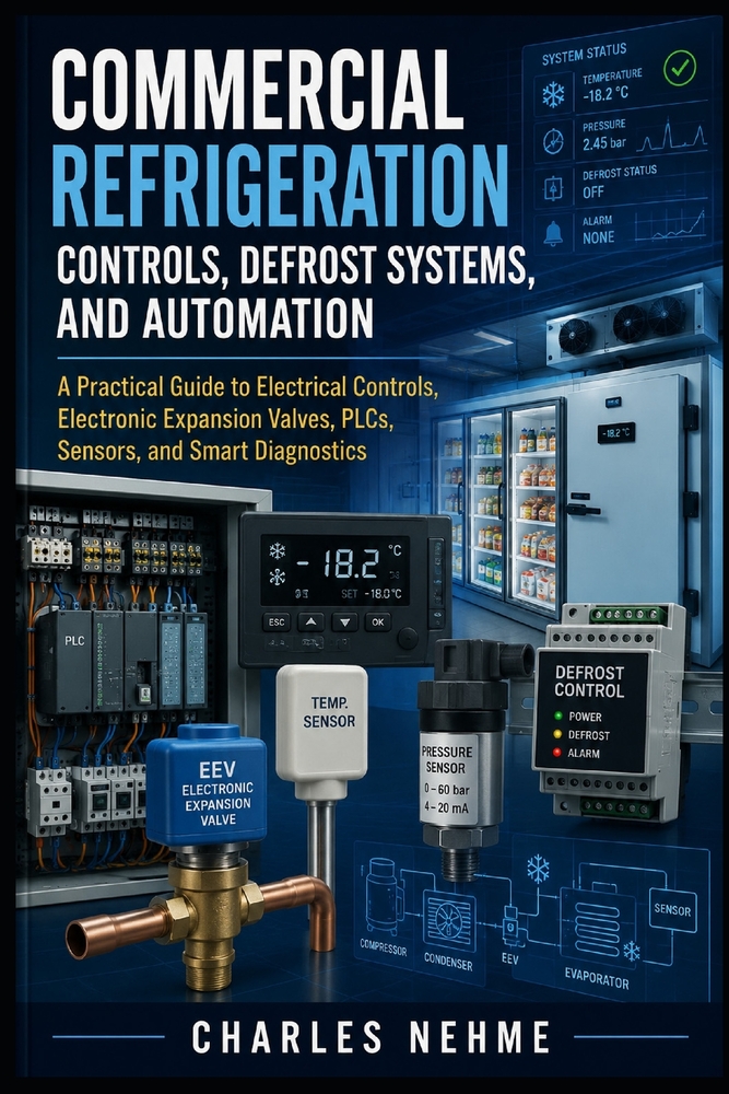 Commercial Refrigeration Controls, Defrost Systems, and Automation: A Practical Guide to Electrical Controls, Electronic Expansion Valves, PLCs, Senso cover