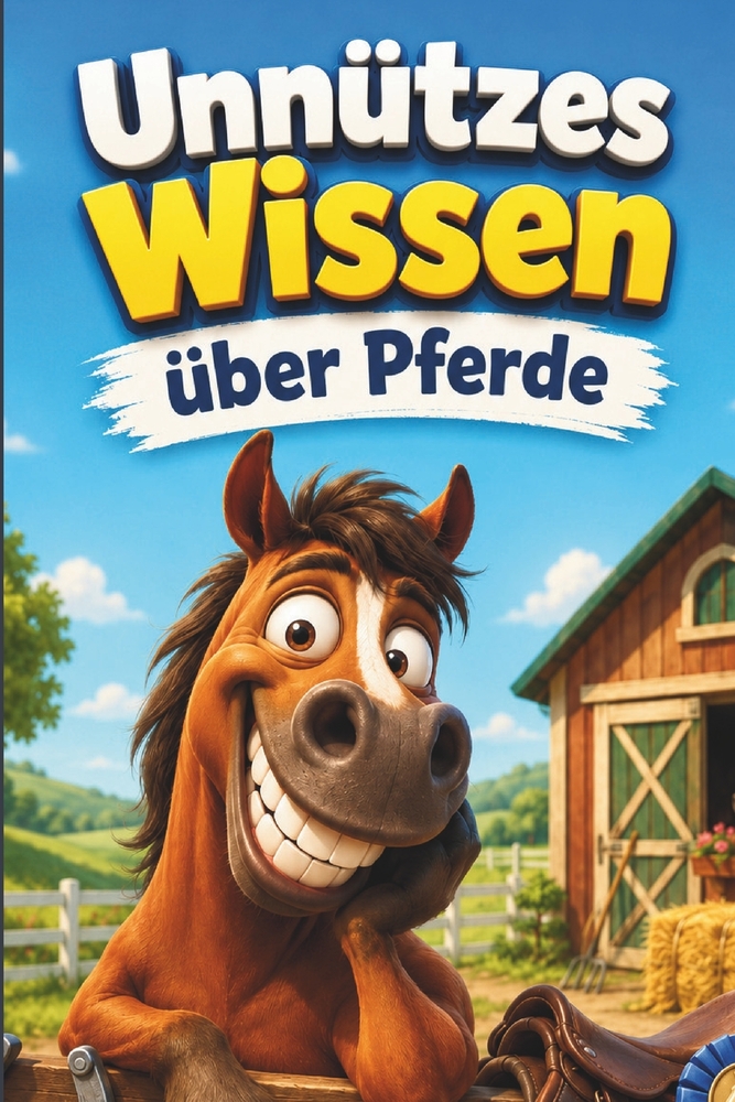 Unnützes Wissen über Pferde: Kuriose & witzige Fakten als Geschenk für Reiter und Pferde-Fans cover