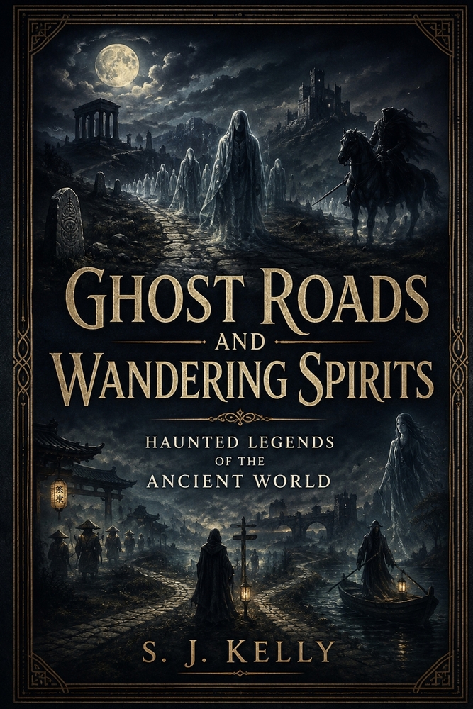Ghost Roads and Wandering Spirits: Haunted Legends of the Ancient World cover