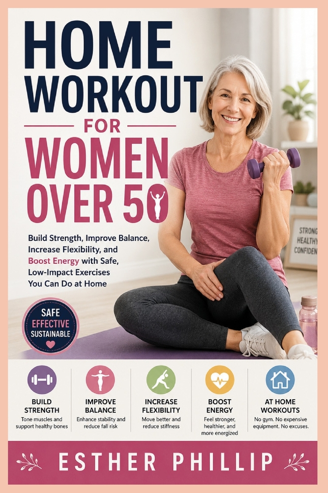 Home Workout for Women Over 50: Build Strength, Improve Balance, Increase Flexibility, and Boost Energy with Safe, Low-Impact Exercises You Can Do at cover