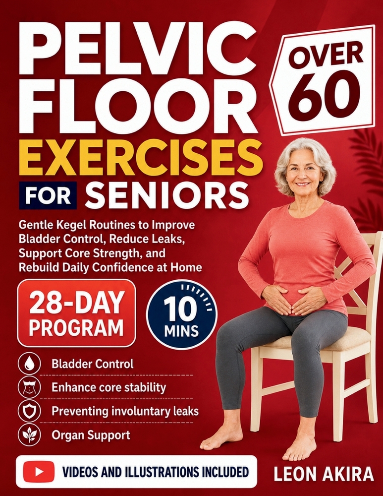 Pelvic Floor Exercises for Seniors Over 60: Gentle Kegel Routines to Improve Bladder Control, Reduce Leaks, Support Core Strength, and Rebuild Daily C cover