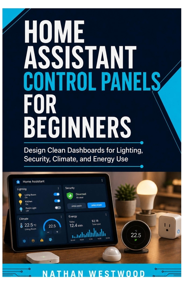 Home Assistant Control Panels for Beginners: Design Clean Dashboards for Lighting, Security, Climate, and Energy Use cover