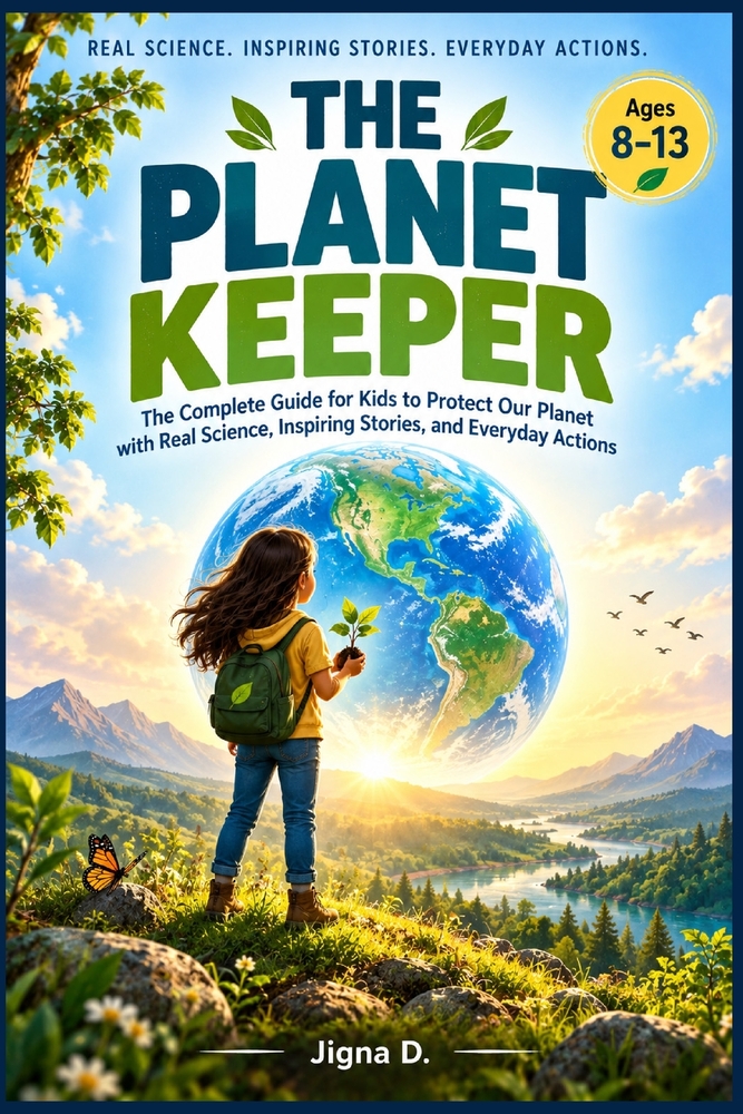 The Planet Keeper: The Complete Guide for Kids to Protect Our Planet with Real Science, Inspiring Stories, and Everyday Actions Environmental Book for cover
