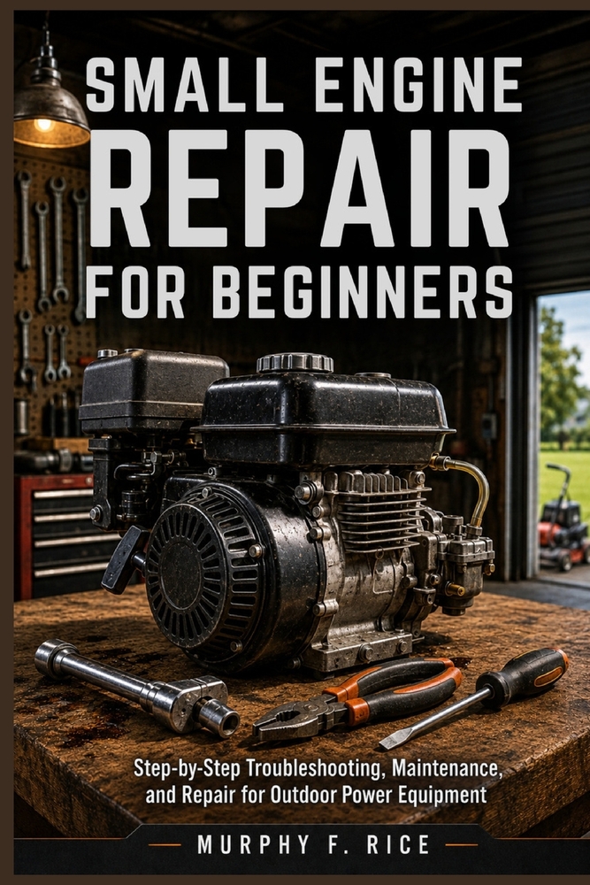 Small Engine Repair For Beginners: Step-by-Step Troubleshooting, Maintenance, and Repair for Outdoor Power Equipment cover