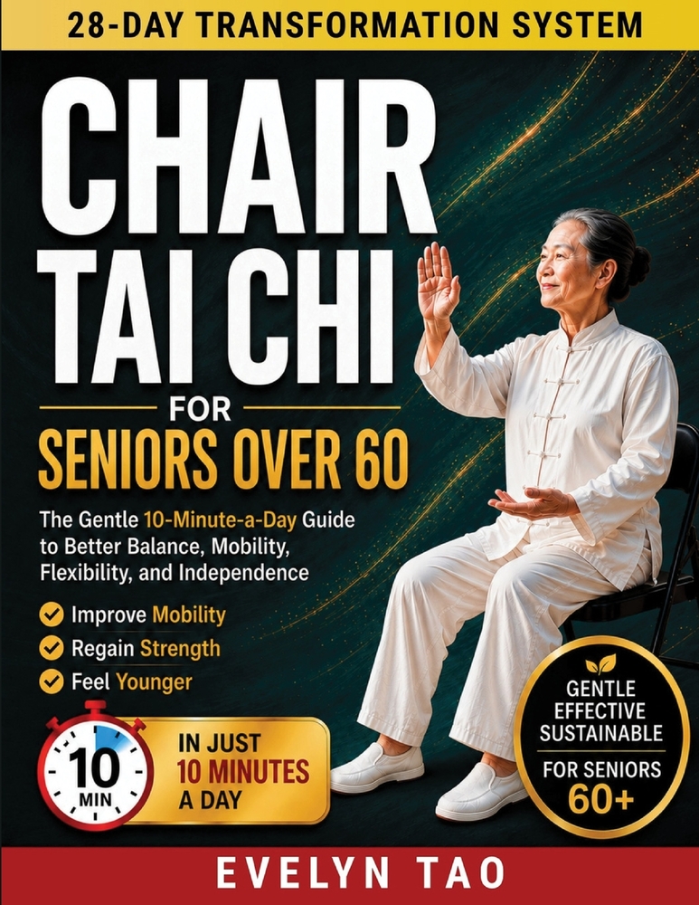 Chair Tai Chi For Seniors Over 60: The Gentle 10-Minute-a-Day Guide to Better Balance, Mobility, Flexibility, and Independence cover