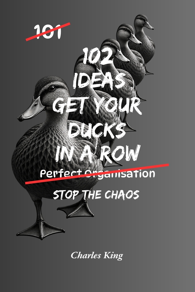 102 Ideas To Get Your Ducks In A Row: No Last-Minute Chaos. No Constant Disorganisation. Simple Everyday Ideas To Get Organised, Stay Prepared, and Ke cover