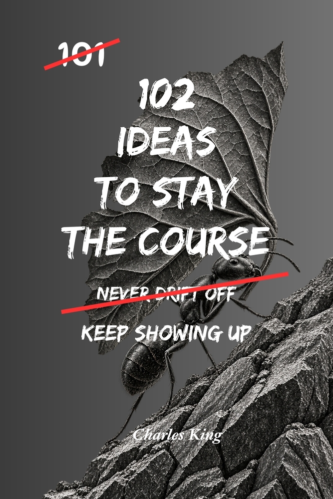 102 Ideas To Stay The Course: No Quitting Early. No Losing Direction. Simple Everyday Ideas To Stay Committed, Keep Moving Forward, and Finish What Ma cover