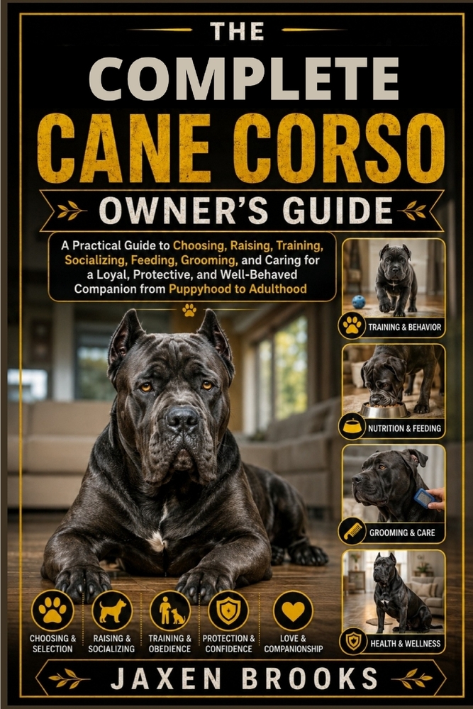 The Complete Cane Corso Owner's Guide: A Practical Guide to Choosing, Raising, Training, Socializing, Feeding, Grooming, and Caring for a Loyal, Prote cover