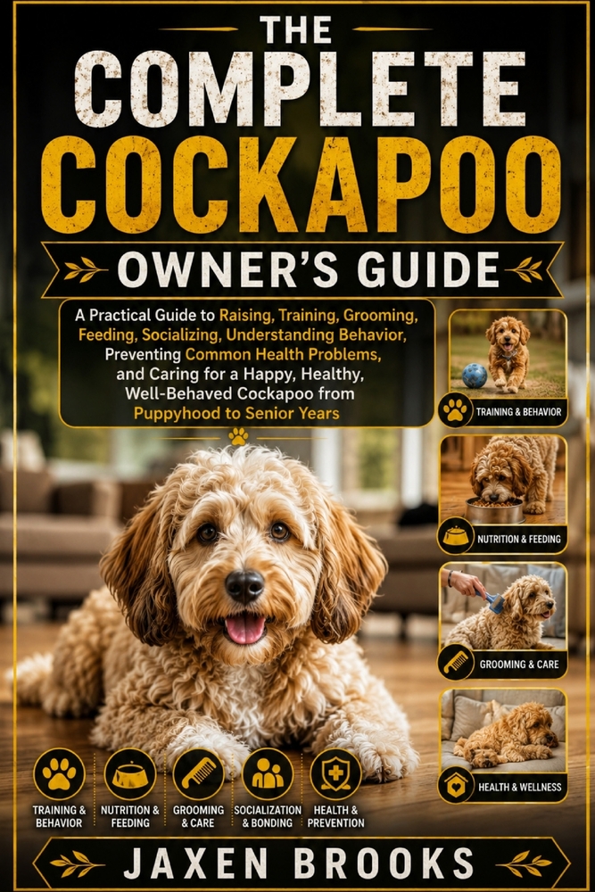 The Complete Cockapoo Owner's Guide: A Practical Guide to Raising, Training, Grooming, Feeding, Socializing, Understanding Behavior, Preventing Common cover