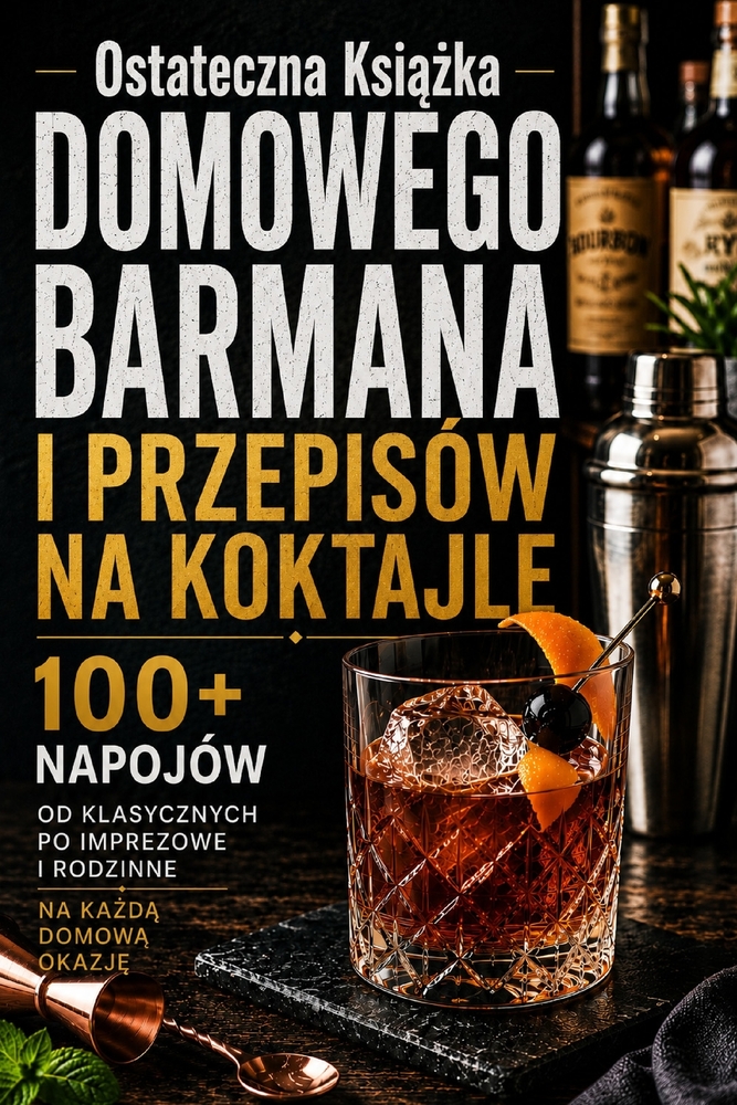 Ostateczna Książka Domowego Barmana I Przepisów Na Koktajle: Narzędzia i Techniki, 100+ napojów od klasycznych po koktajle imprezowe i cover