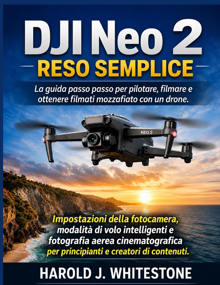 DJI Neo 2 Reso semplice: La guida passo passo per pilotare, filmare e ottenere filmati mozzafiato con un drone. cover