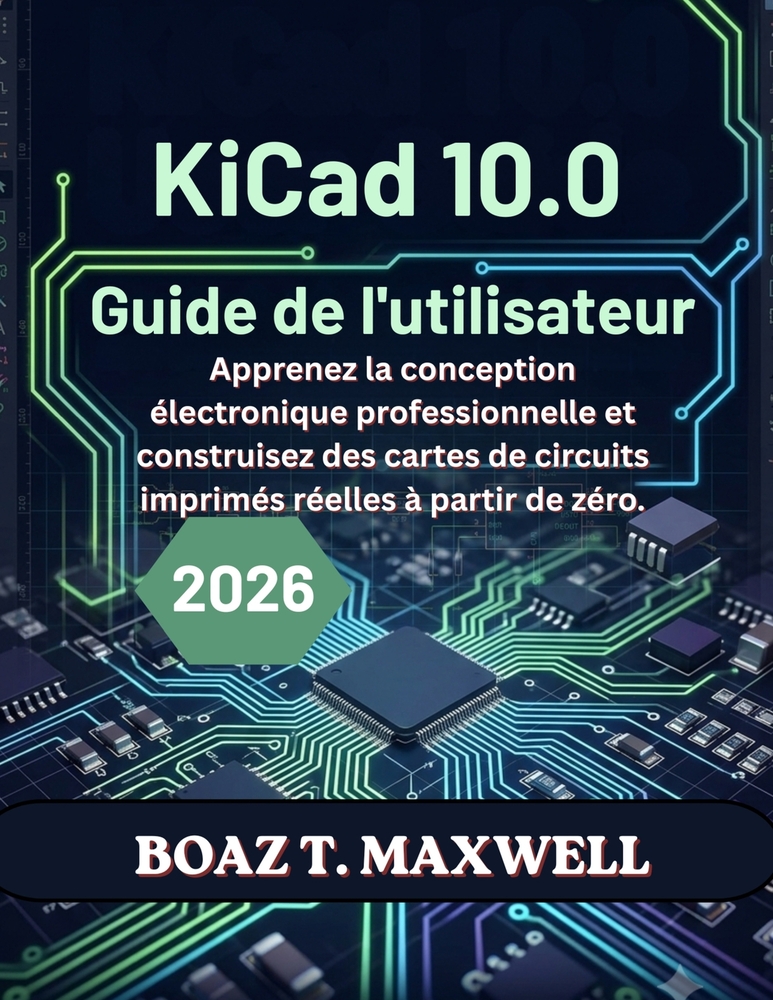 KiCad 10.0 Guide de l'utilisateur: Apprenez la conception électronique professionnelle et construisez des cartes de circuits imprimés réelles à partir cover