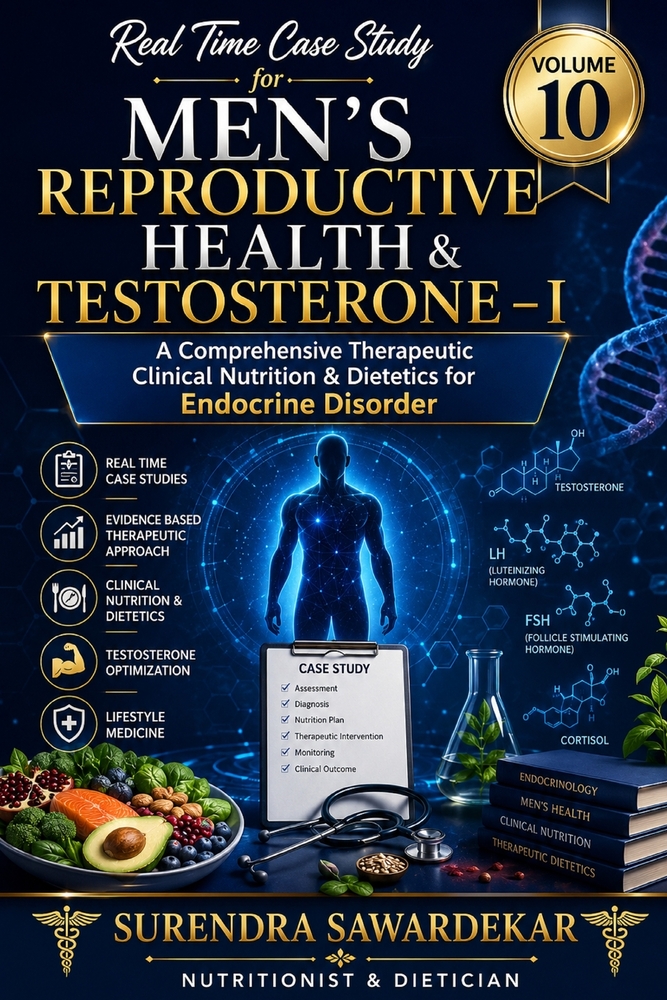 Real Time Case Study for Men's Reproductive Health & Testosterone - 1 (Volume 10): The Comprehensive Therapeutic Clinical Nutrition & Dietetics for En cover