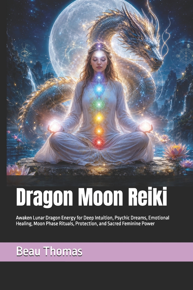 Dragon Moon Reiki: Awaken Lunar Dragon Energy for Deep Intuition, Psychic Dreams, Emotional Healing, Moon Phase Rituals, Protection, and Sacred Femini cover