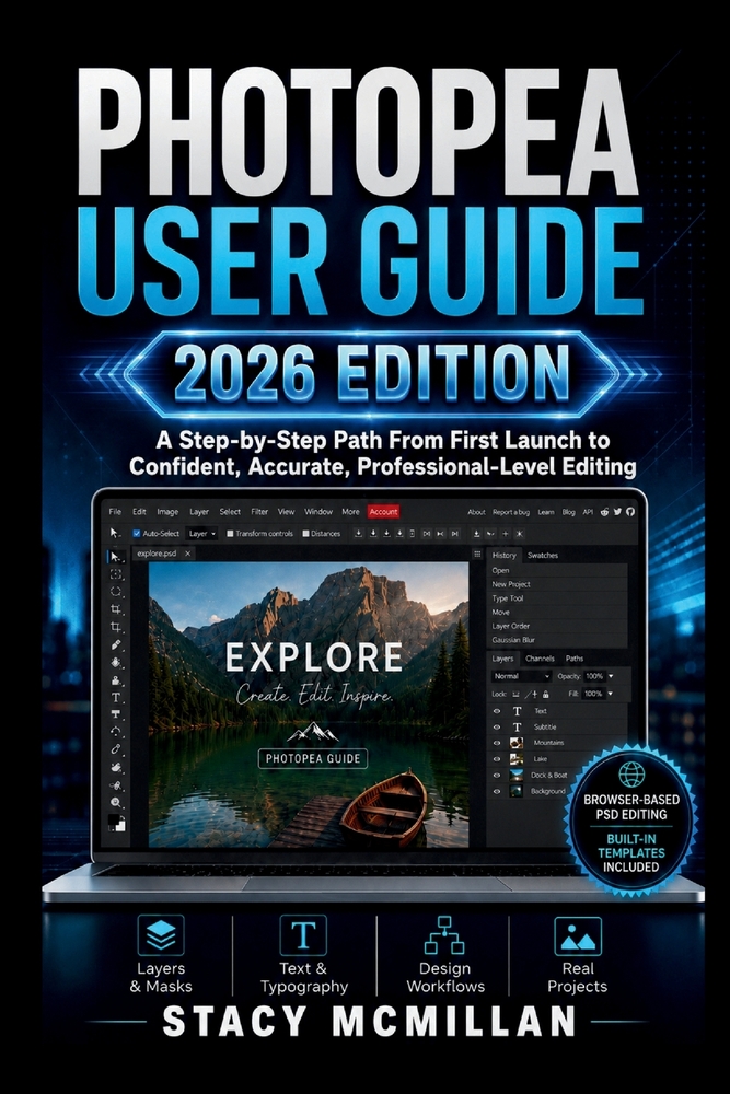 Photopea User Guide - 2026 Edition: A Step-by-Step Path From First Launch to Confident, Accurate, Professional-Level Editing cover