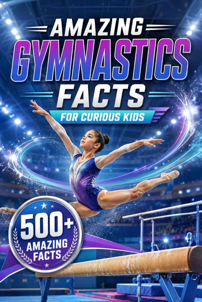 Amazing Gymnastics Facts For Curious Kids: 500+ Amazing Facts About Olympic Gymnastics, Balance Beam, Vault, Rings, Floor Exercise, World Records, His cover
