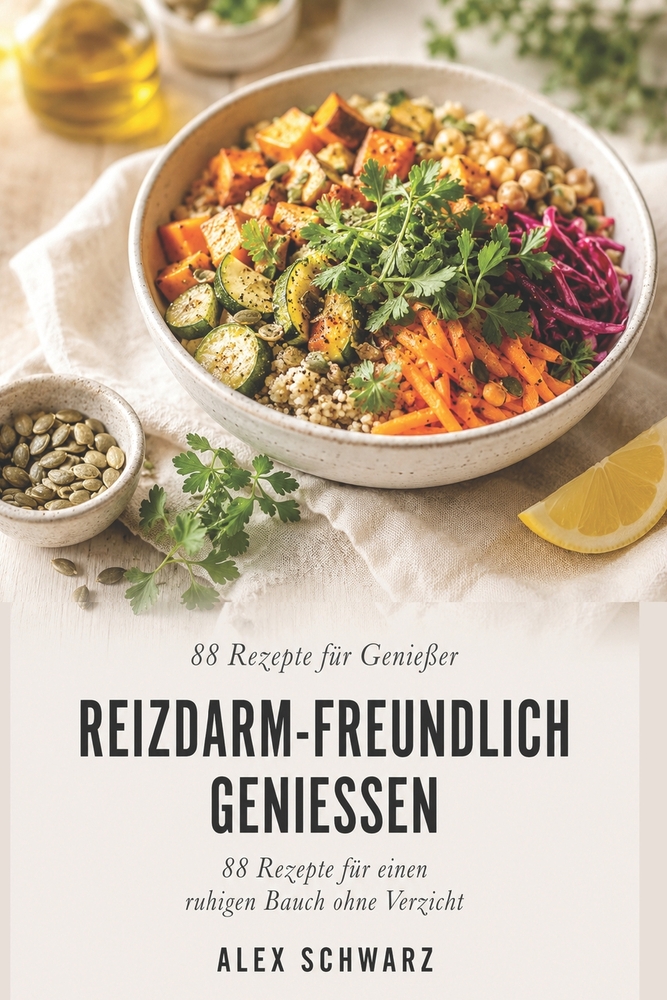 Reizdarm-freundlich genießen: 88 Rezepte für einen ruhigen Bauch ohne Verzicht cover