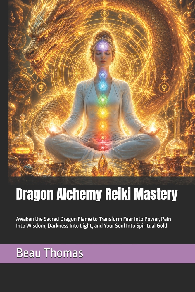 Dragon Alchemy Reiki Mastery: Awaken the Sacred Dragon Flame to Transform Fear Into Power, Pain Into Wisdom, Darkness Into Light, and Your Soul Into S cover