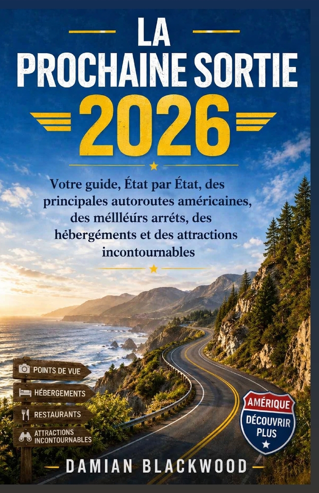 La Prochaine Sortie 2026: Votre guide, État par État, des principales autoroutes américaines, des meilleurs arrêts, des hébergements et des attraction cover